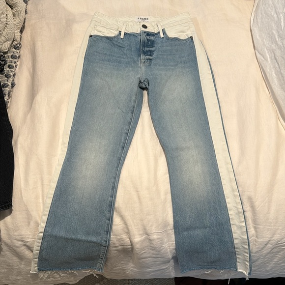 Frame Color Block Le Crop Mini Boot Jeans - Picture 3 of 6